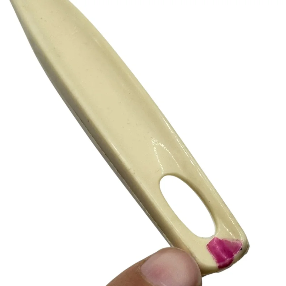 Vintage Foley Cream Nylon Slotted Spatula Turner‎ Retro Kitchen Utensil USA G72Q